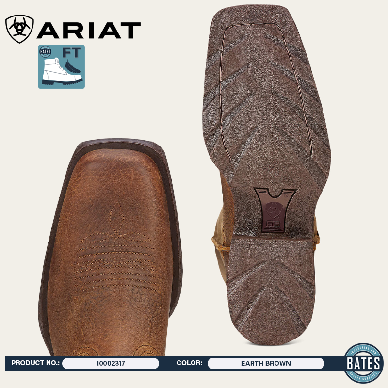 10002317 Ariat Men's RAMBLER Square-Toe Boots