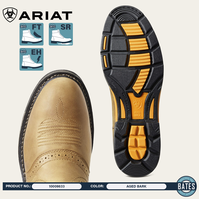 10008633 Ariat Men's WORKHOG® WP Work Boots