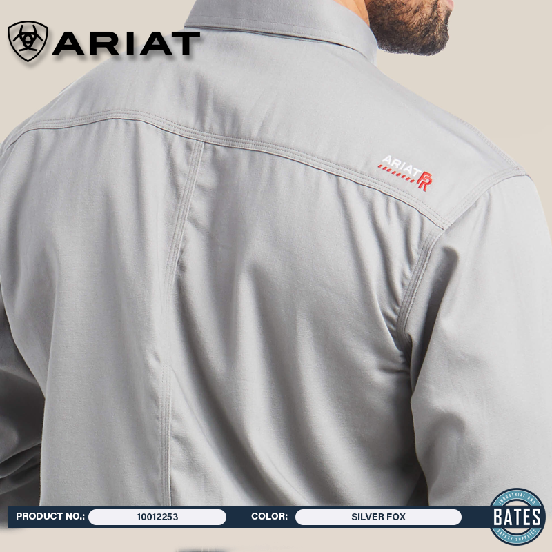 10012253 Ariat Men's FR Solid LS Work Shirt