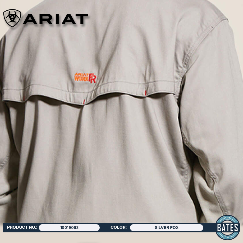 10019063 Ariat Men's FR Solid Vent LS Work Shirt
