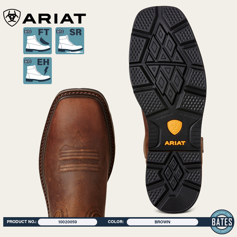 10020059 Ariat Men's GROUNDBREAKER WS Work Boots