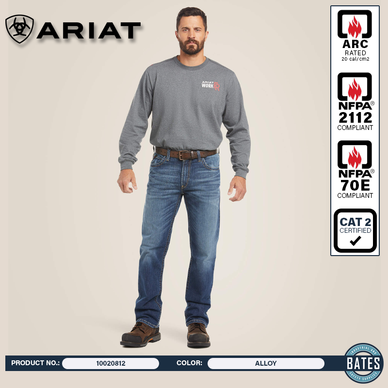 10020812 Ariat Men's FR M4 Basic Boot Cut Jeans