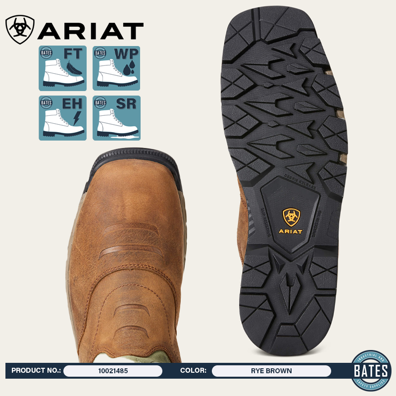 10021485 Ariat Men's REBAR® FLEX Western WP Work Boots
