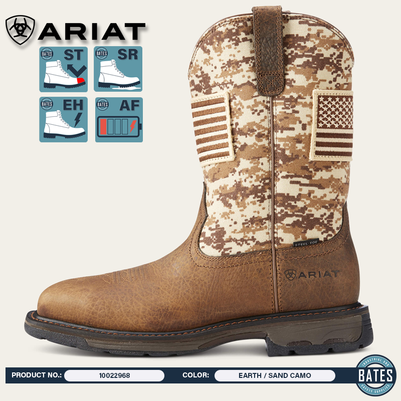 10022968 Ariat Men's WORKHOG® Patriot ST Work Boots