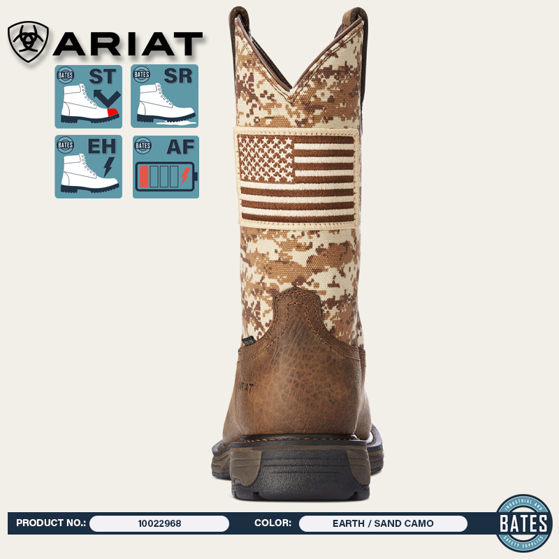 10022968 Ariat Men's WORKHOG® Patriot ST Work Boots