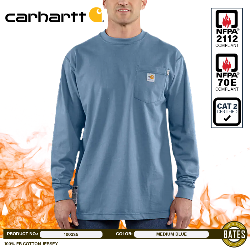 100235 Carhartt Men's FR FORCE® LS Pocket T-Shirt