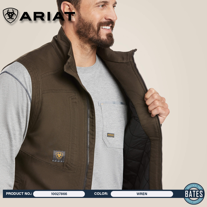 10027866 Ariat Men's REBAR® DuraCanvas Insulated Vest