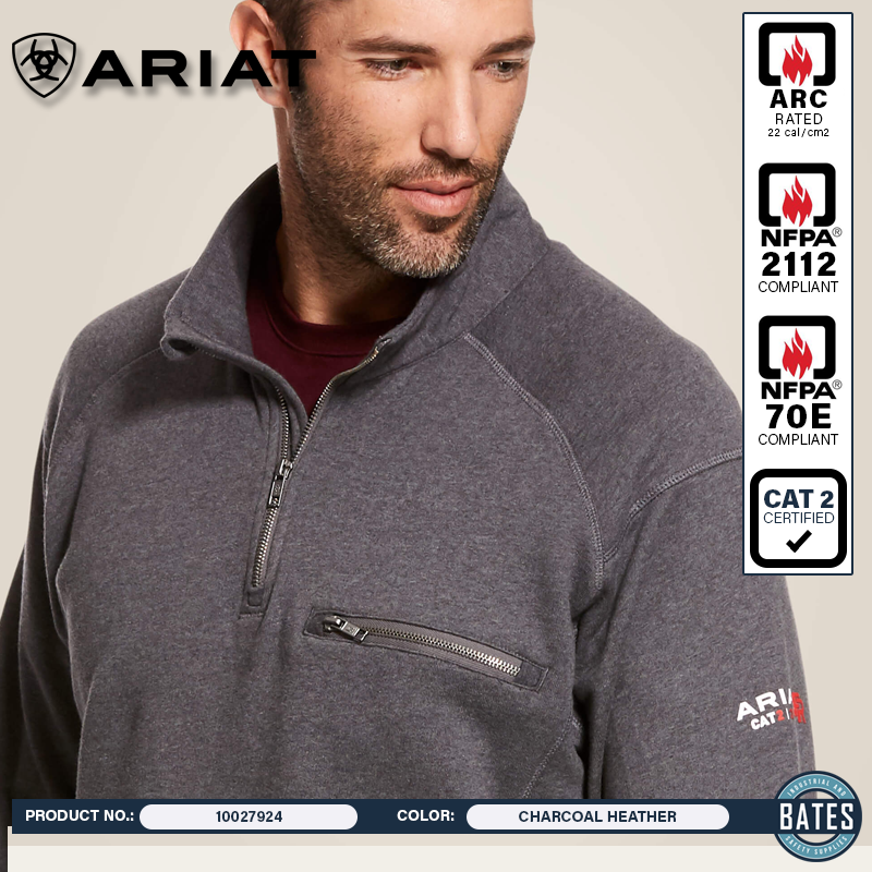 10027924 Ariat Men's FR Rev ¼ Zip Top