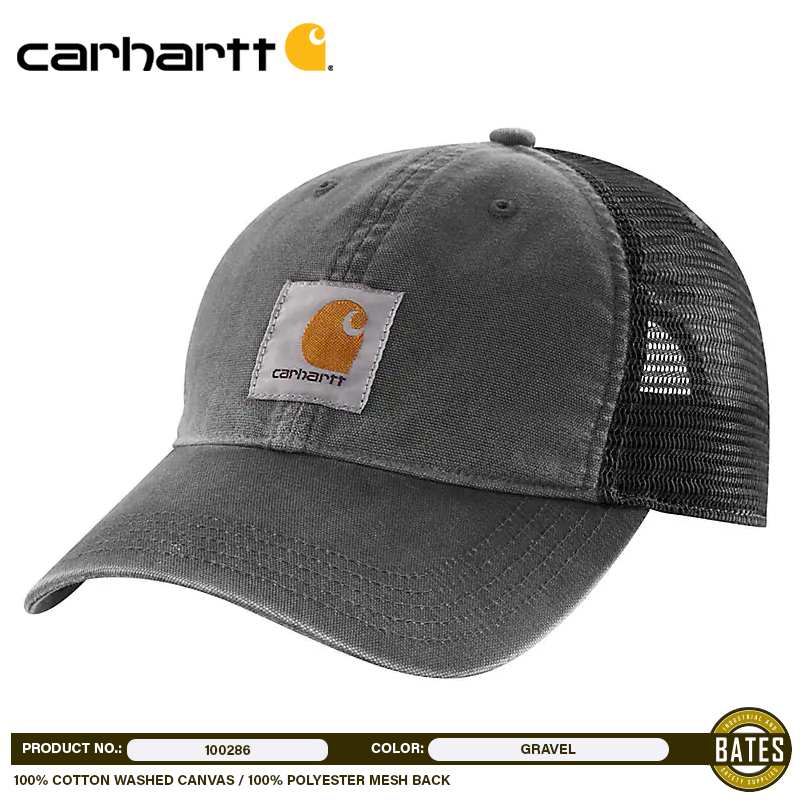 100286 Carhartt Canvas MESH-BACK Caps