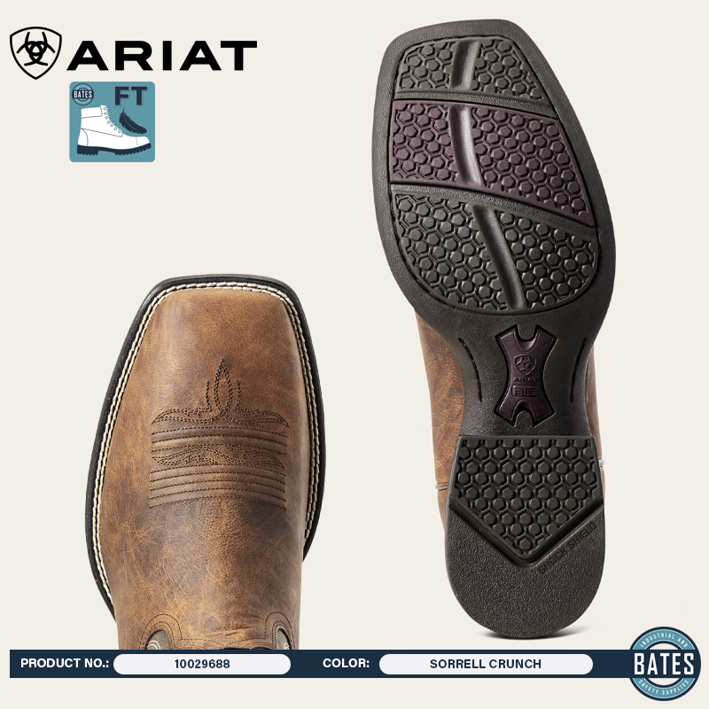 10029688 Ariat Men's AMOS Western Square-Toe Boots