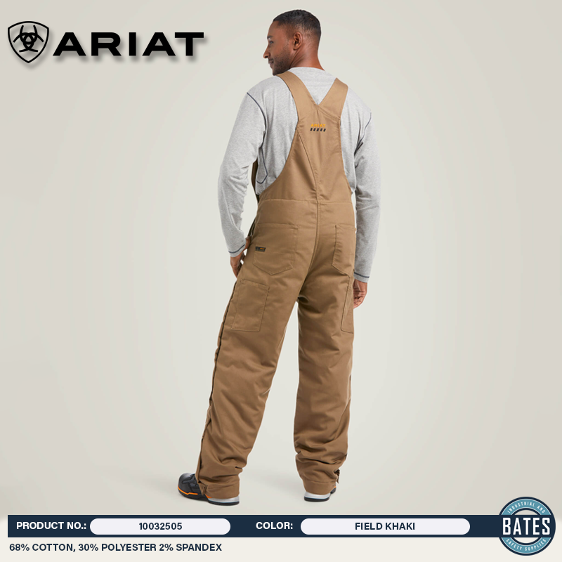 10032505 Ariat Men's REBAR® DuraCanvas Stretch Insulated BIBS