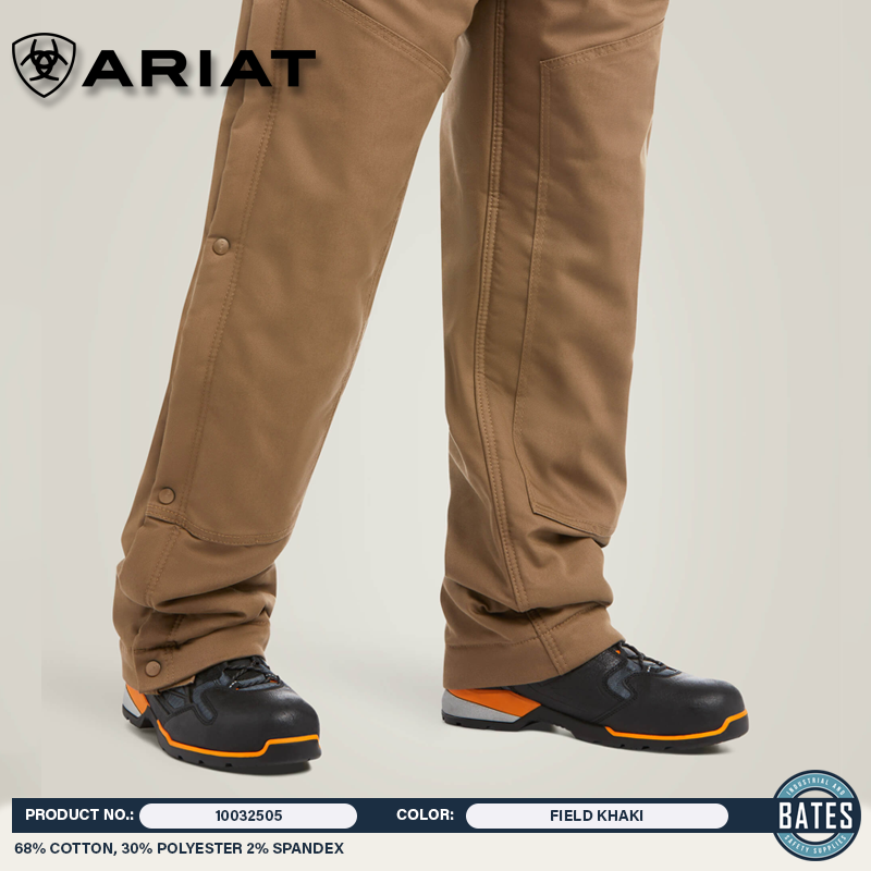 10032505 Ariat Men's REBAR® DuraCanvas Stretch Insulated BIBS