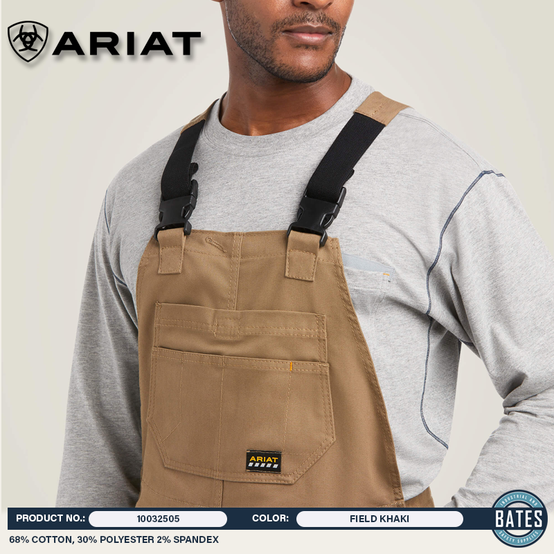 10032505 Ariat Men's REBAR® DuraCanvas Stretch Insulated BIBS