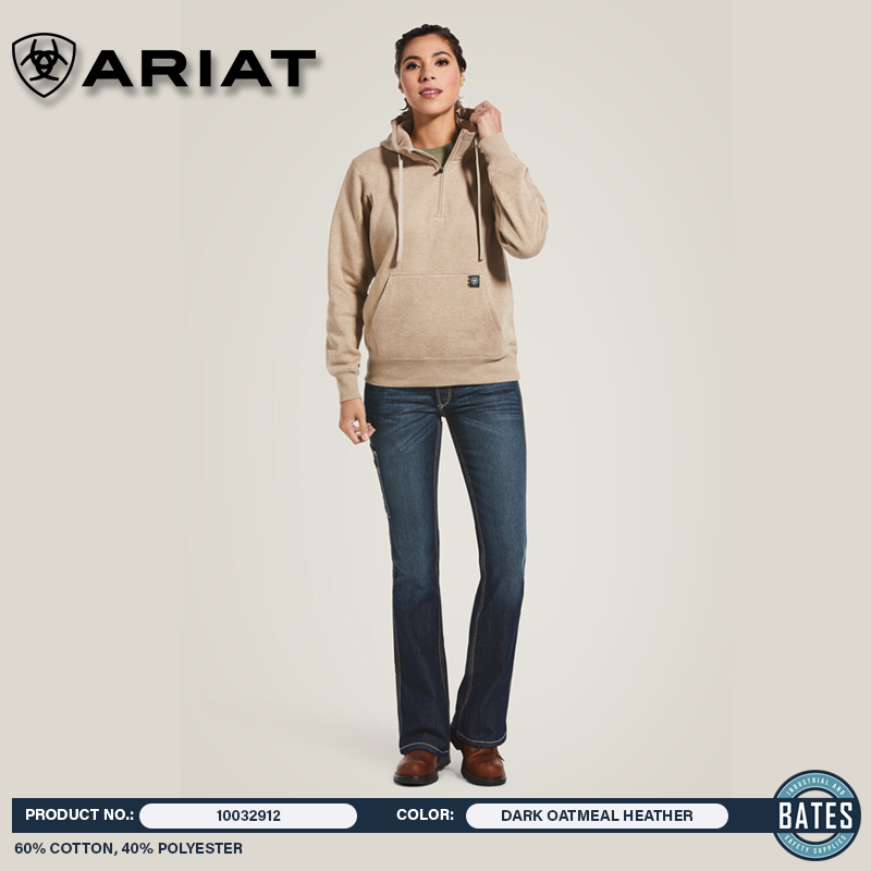 10032912 Ariat Women's REBAR Skill Set ½ Zip Hoodie