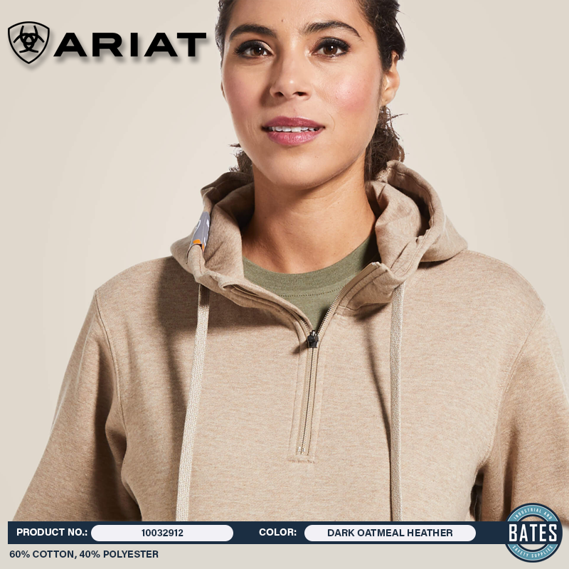 10032912 Ariat Women's REBAR Skill Set ½ Zip Hoodie