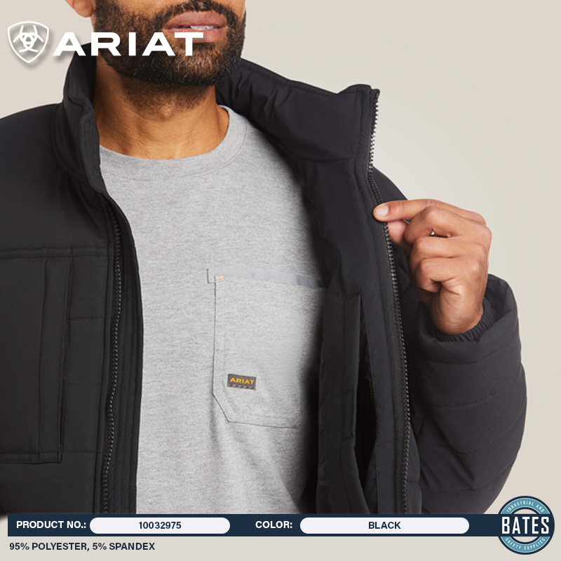 10032975 Ariat Men's REBAR VALIANT WP Insulated Jacket