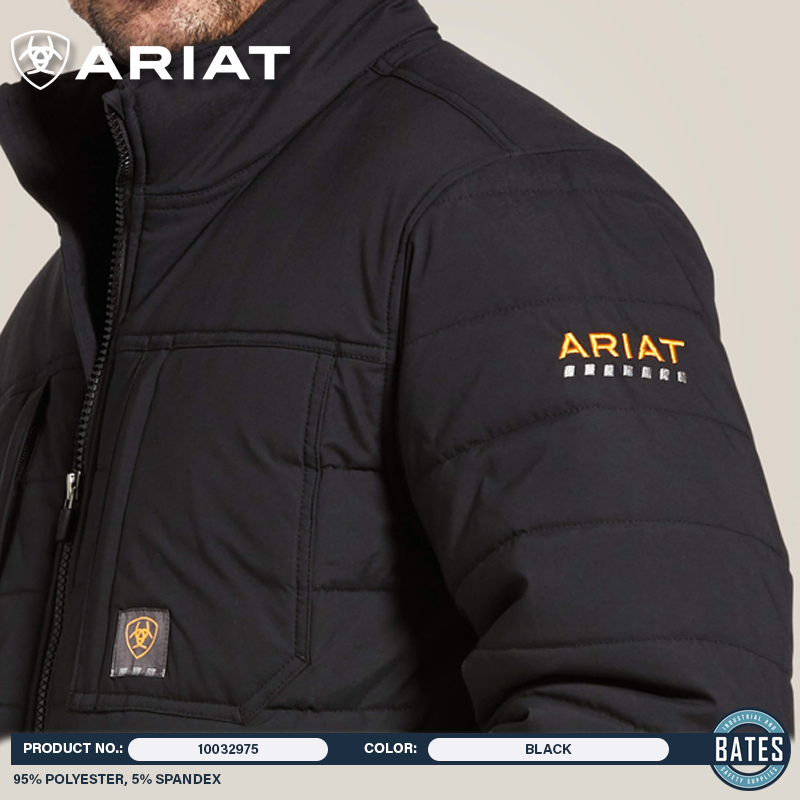 10032975 Ariat Men's REBAR VALIANT WP Insulated Jacket