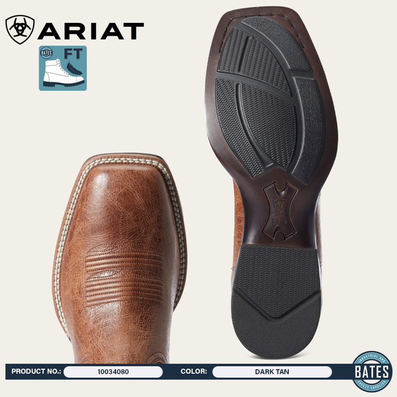 10034080 Ariat Men's VALOR ULTRA Western Square-Toe Boots