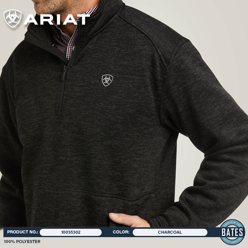 10035302 Ariat Men's CALDWELL ¼ Zip Sweater