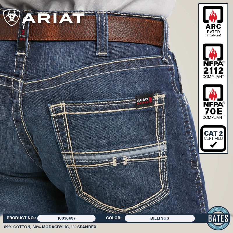 10036687 Ariat Men's FR M5 COLTRANE SL Jeans