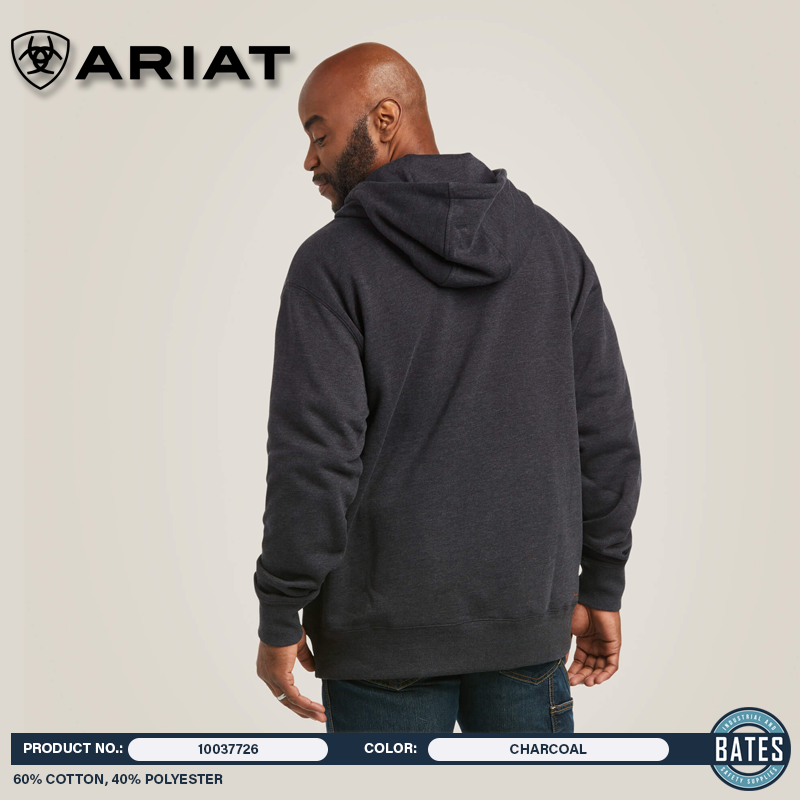 10037726 Ariat Men's REBAR® Workman ¼ Zip Hoodie