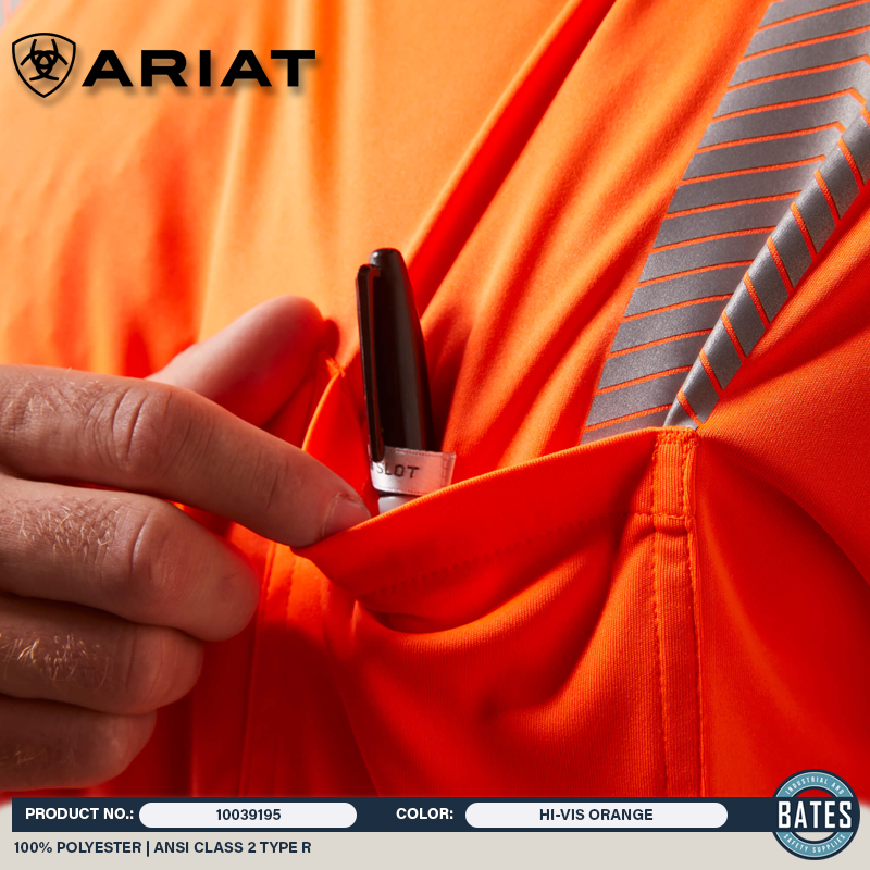 10039195 Ariat Men's REBAR HI-VIS ANSI SS T-Shirt