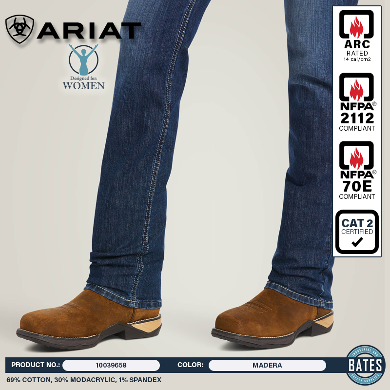 10039658 Ariat Women's FR PR DuraStretch AVELYNN SL Jeans