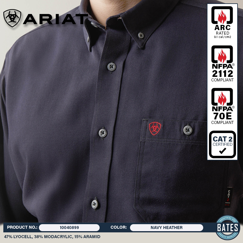 10040899 Ariat Men's FR Air Inherent LS Work Shirt