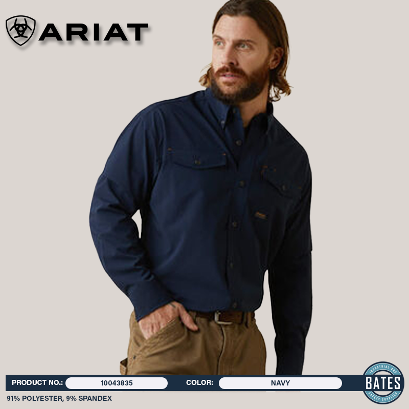 10043835 Ariat Men's REBAR® Made Tough VentTEK DuraStretch Work Shirt