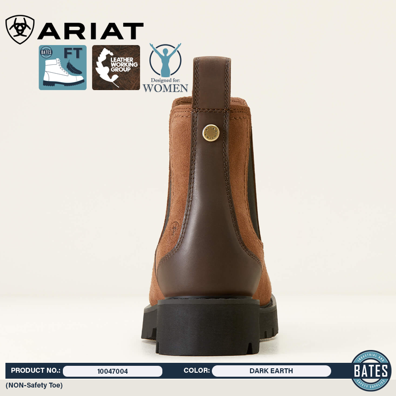 10047004 Ariat Women's WEXFORD LUG WP Chelsea Boots