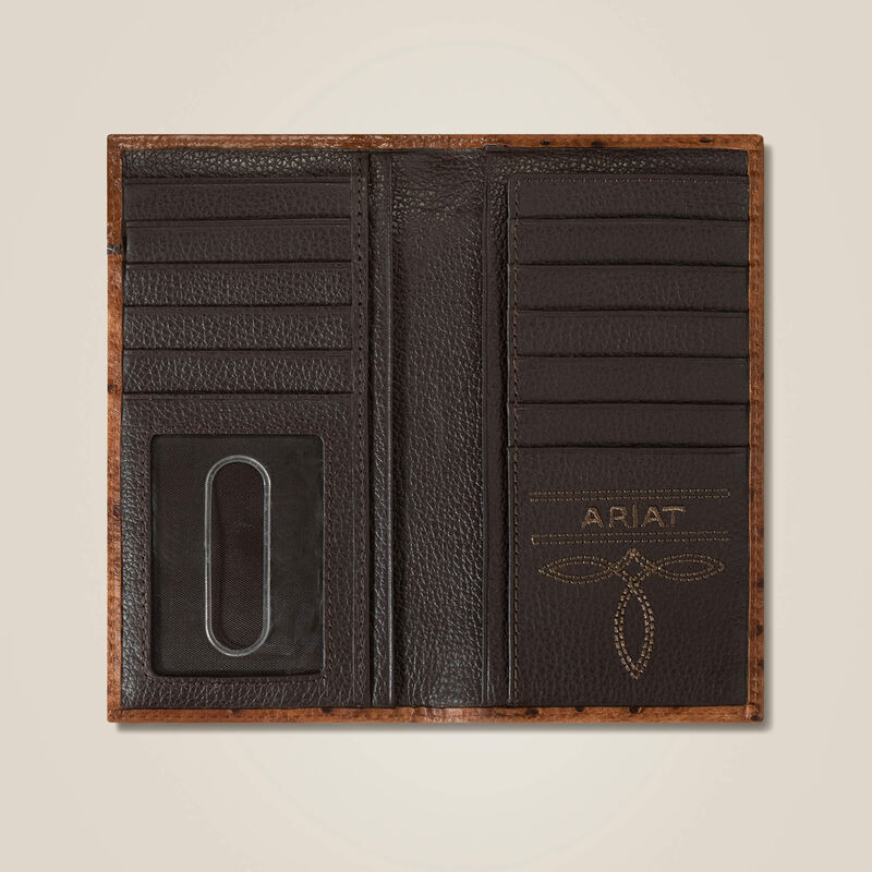 A3553102 ARIAT RODEO WALLET OSTRICH