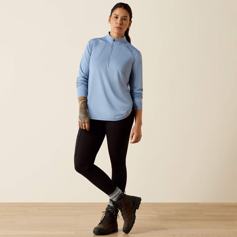 10071294 Ariat Women's Rebar Sunblocker 1/2 Zip T-Shirt