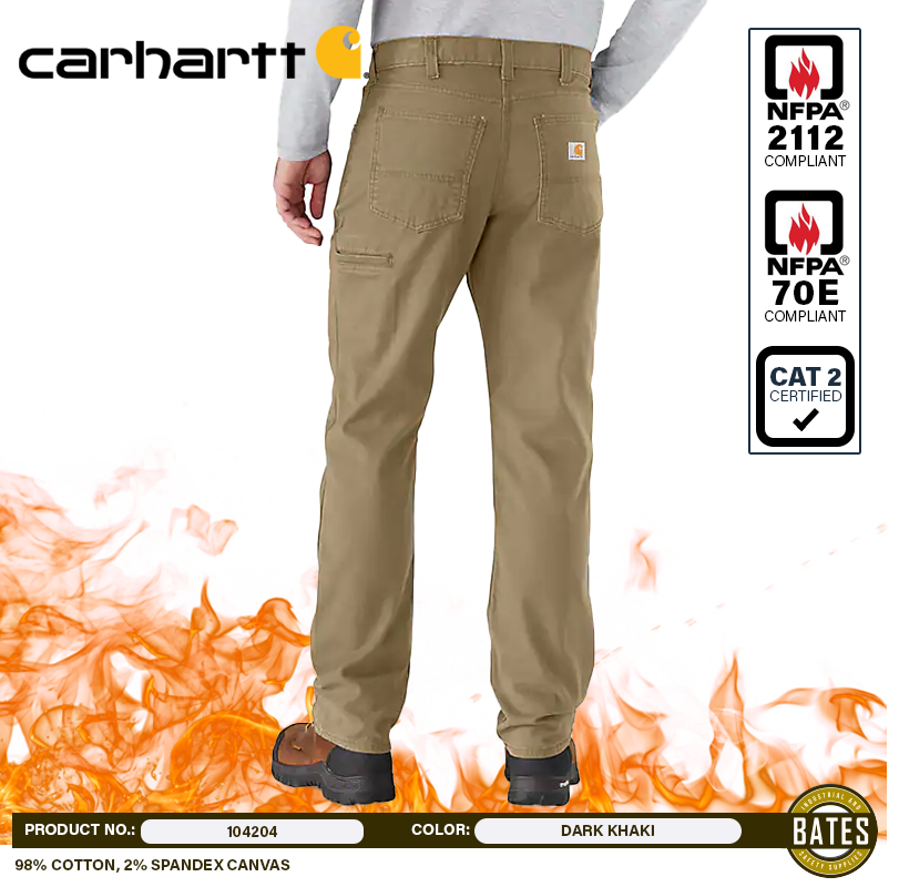 104204 Carhartt Men's FR RUGGED FLEX® Canvas Work Pants