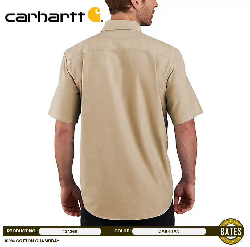 104369 Carhartt Men's CHAMBRAY Short Sleeve Shirts