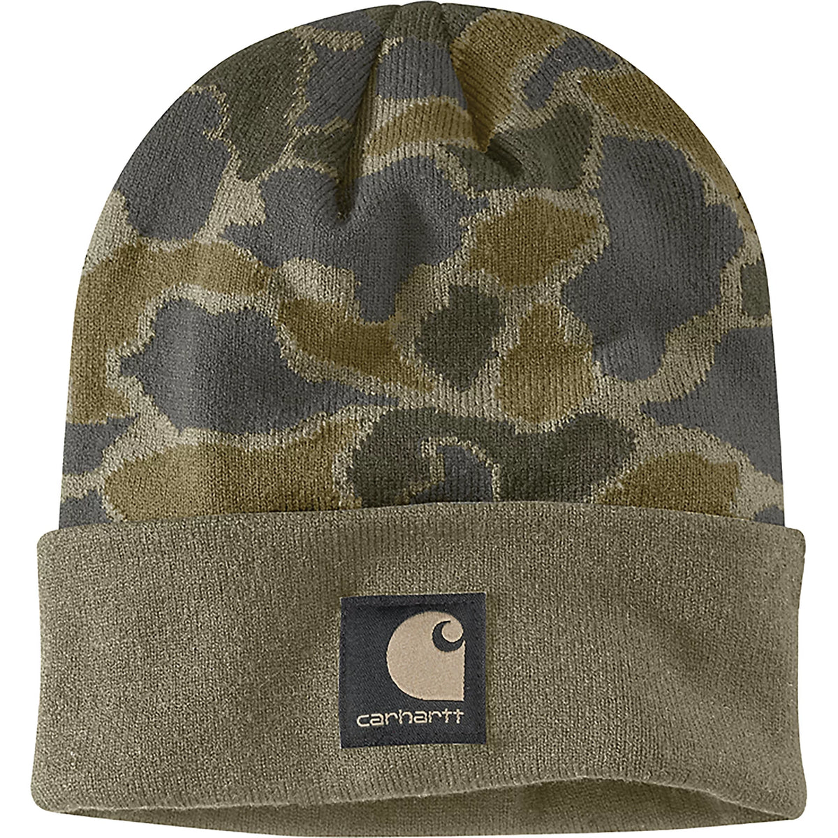 107006 CARHARTT KNIT CUFFED CAMO BEANIE