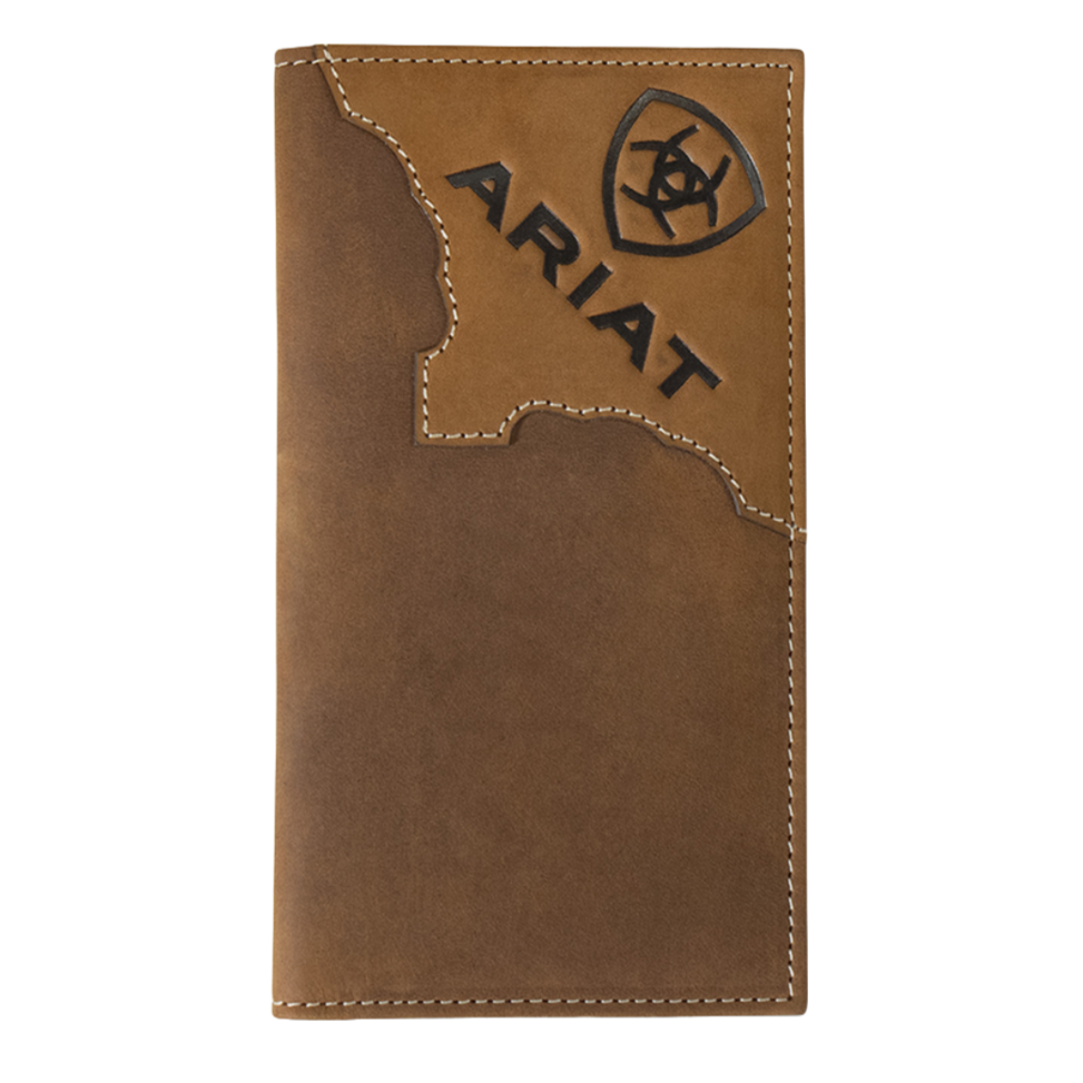 A3552544 ARIAT RODEO WALLET TWO TONE TAN