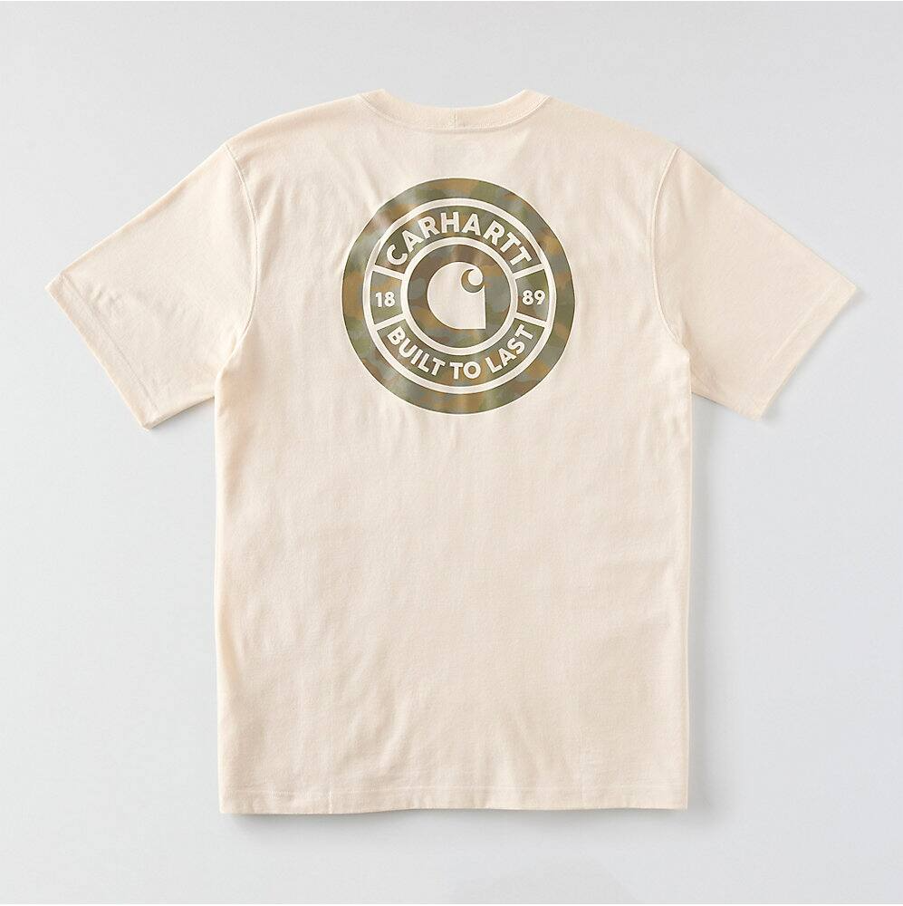 107357 CARHARTT MEN'S IRVINE RELAXED FIT CAMO RIVET T-SHIRT