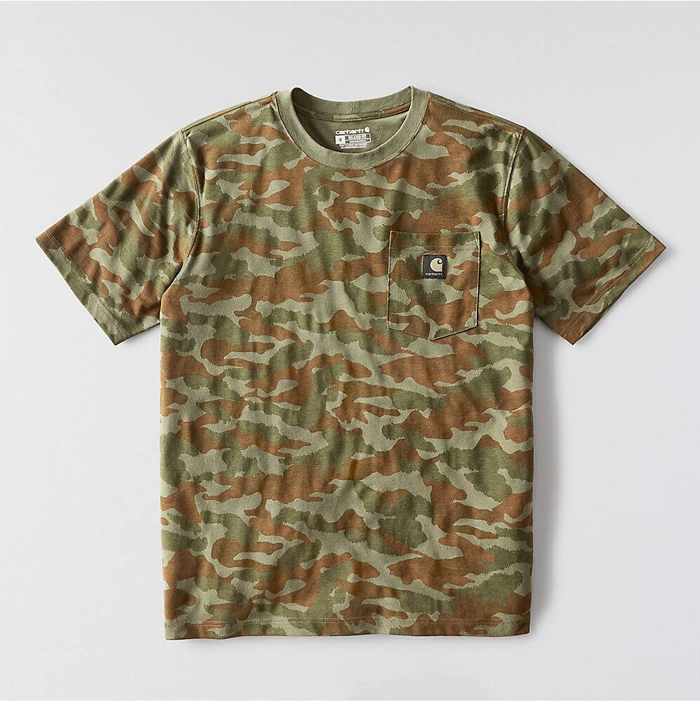 107298 CARHARTT MEN'S IRVINE RELAXED FIT CAMO T-SHIRT