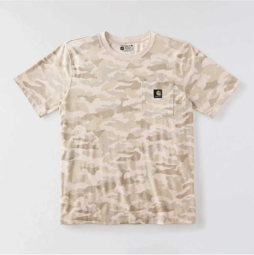 107298 CARHARTT MEN'S IRVINE RELAXED FIT CAMO T-SHIRT