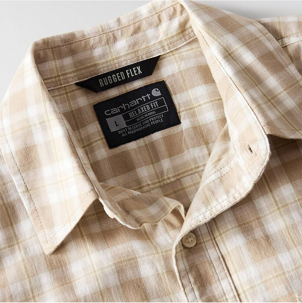 107272 CARHARTT MEN'S BOZEMAN RELAXED FIT SHORT SLEEVE PLAID SHIRT