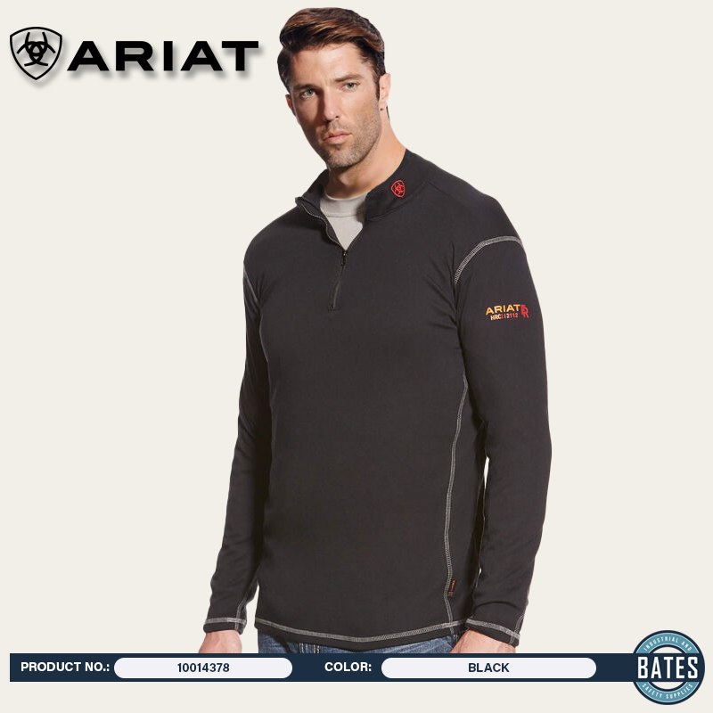 10014378 Ariat Men's FR Polartec® ¼ Zip Top