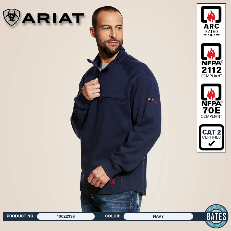 10022333 Ariat Men's FR Rev ¼ Zip Top