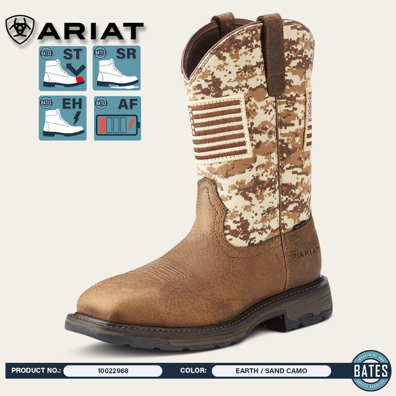 10022968 Ariat Men's WORKHOG® Patriot ST Work Boots