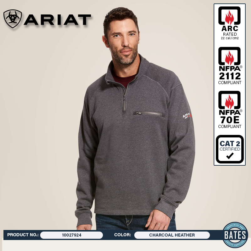 10027924 Ariat Men's FR Rev ¼ Zip Top
