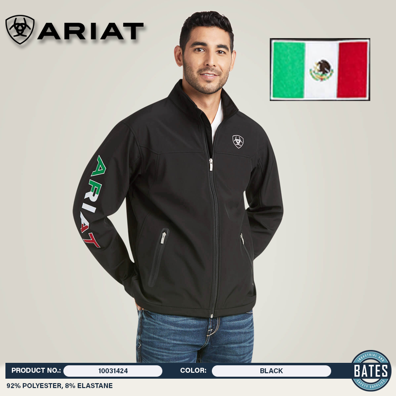 10031424 Ariat Men's New Team Softshell MEXICO Jacket