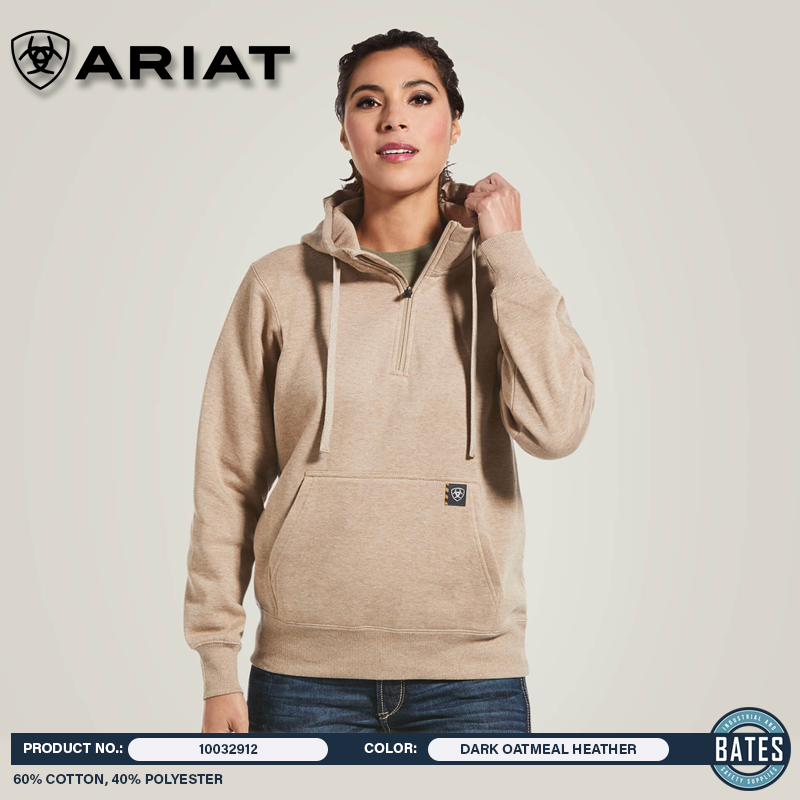 10032912 Ariat Women's REBAR Skill Set ½ Zip Hoodie