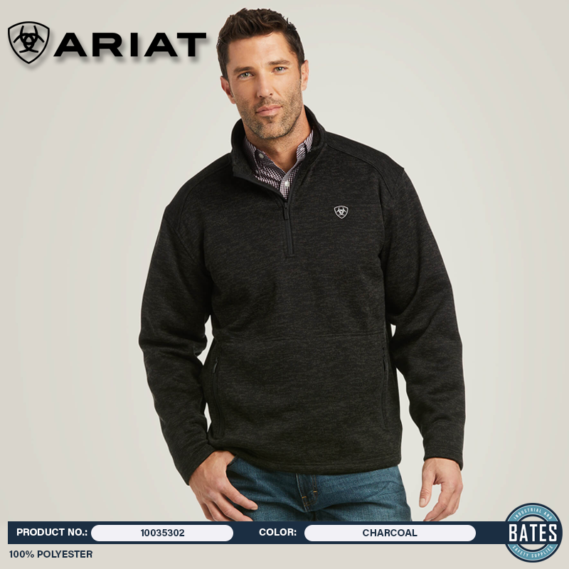 10035302 Ariat Men's CALDWELL ¼ Zip Sweater