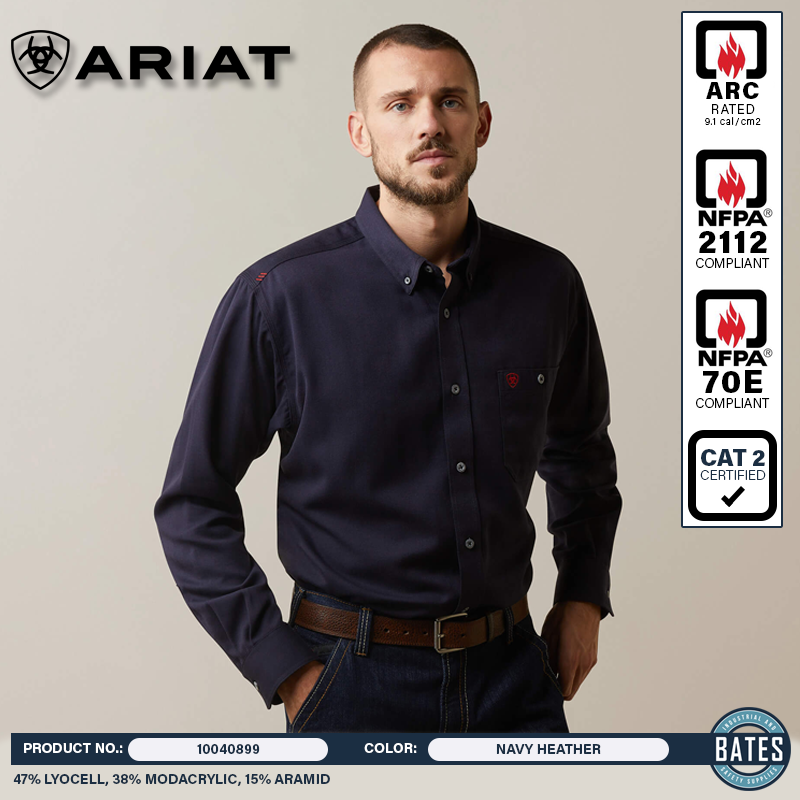 10040899 Ariat Men's FR Air Inherent LS Work Shirt
