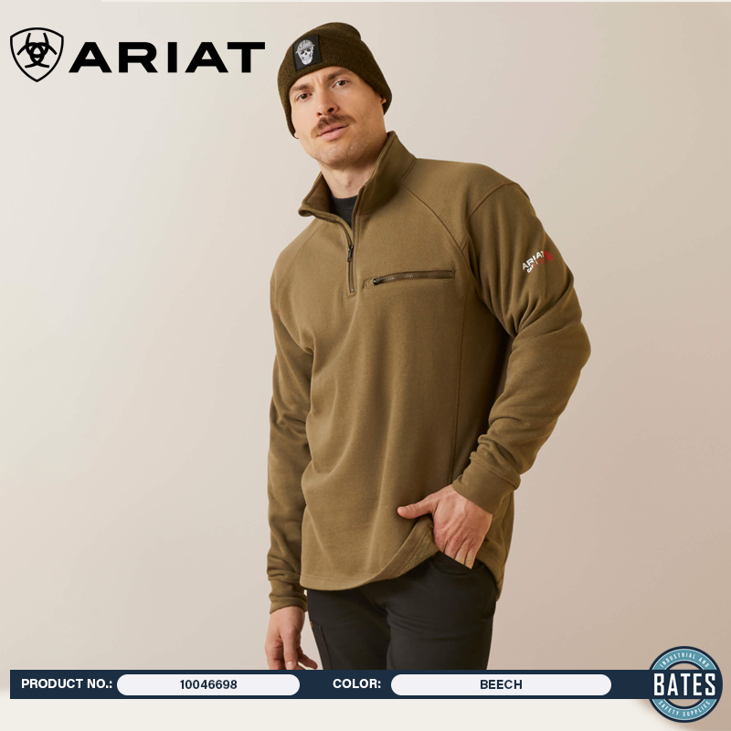 10046698 Ariat Men's FR REV ¼ Zip LS Pullover