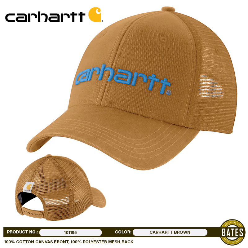 101195 Carhartt Canvas Mesh-Back LOGO Cap